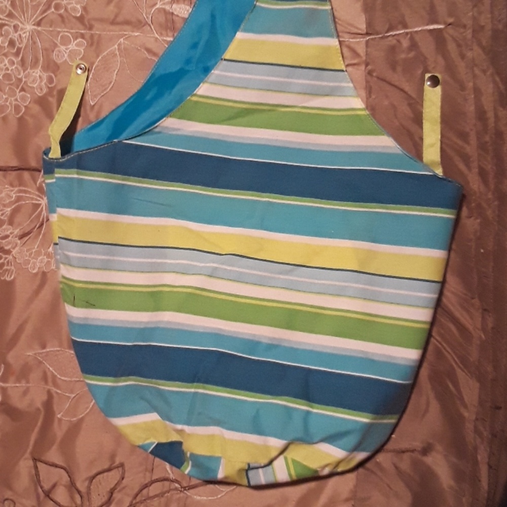 Multicolor cloth handbag